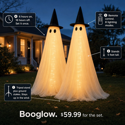 BooGlow Glow Ghosts